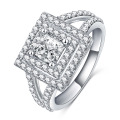 Vente chaude grande bague de mariage carré (CRI0281-B)